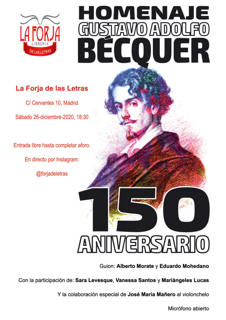 Cartel del homenaje a Bécquer