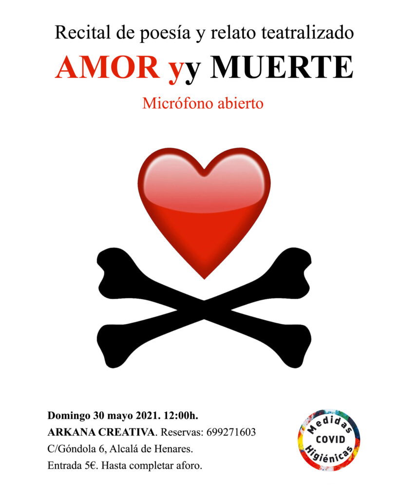 Cartel del recital Amor y Muerte