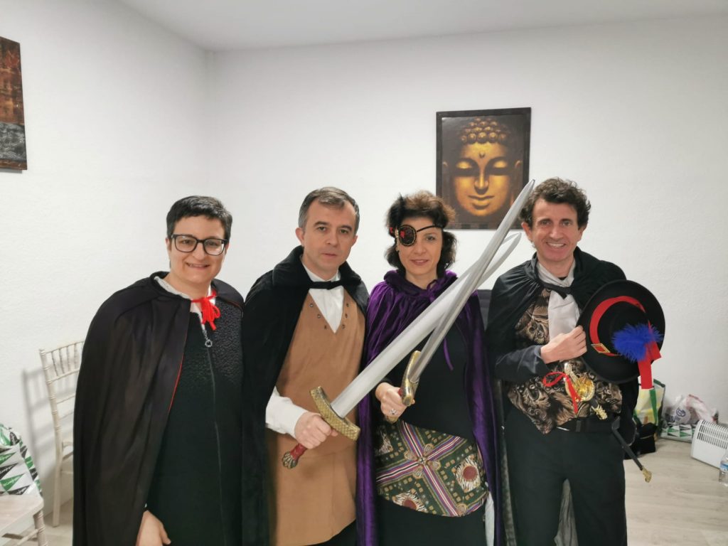 Elenco de la escena sobre la Princesa de Éboli.